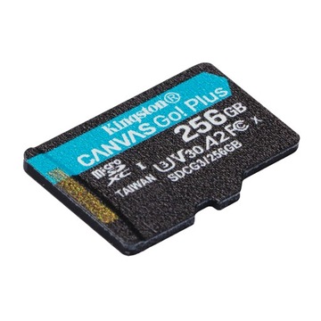 Карта памяти Kingston 256 ГБ microSDXC Canvas Go! Плюс класс 10 UHS-I 170 МБ/