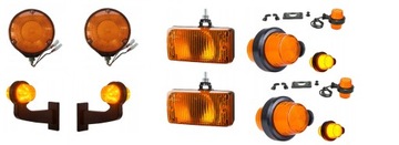 KOMPLET LAMP OBRYSOWYCH OLD SCHOOL TIR NL ORANGE