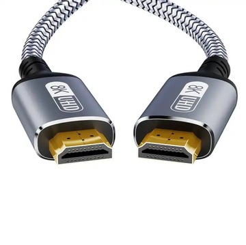 KABEL HDMI 2.1 ULTRA High Speed UHD 8K 60HZ 4k 120Hz 1M PRZEWÓD PRZYŁĄCZE