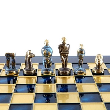 Эксклюзивные кикладские шахматы 28х28см, S22B -GD
