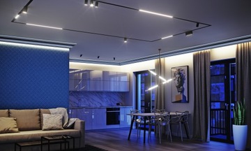 ЗАКРЫТАЯ ПОТОЛОЧНАЯ ПОЛОСКА CORNING ПОД СВЕТОДИОДОМ