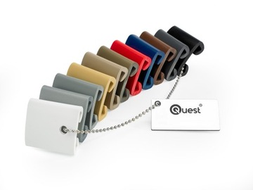 Фотолюминесцентная полоса для перил из ПВХ, светящаяся, гигиена и безопасность труда, 1 метр, темно-серая