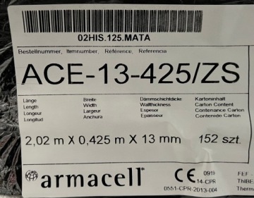 Резиновый коврик Armaflex ACE 13 мм 199x44 см 0,88 м2