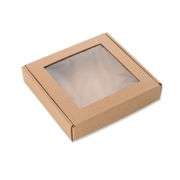Pudełko z OKIENKIEM KWADRAT 320x320x40mm Opakowanie na Prezent