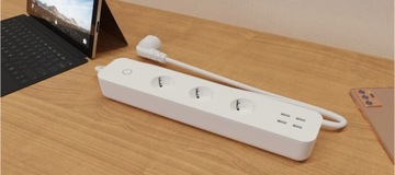 Удлинитель Tesla Smart Power на 3 устройства + 4 USB-розетки, Wi-Fi