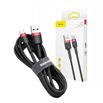 УЛУЧШЕННЫЙ БЫСТРЫЙ БЫСТРЫЙ КАБЕЛЬ BASEUS USB C QC 3.0