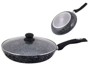 Patelnia Hoffner 30cm granitowa z POKRYWKĄ głęboka wok indukcja gaz