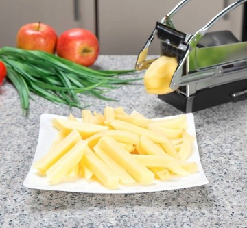 Нож для картофеля фри HOFFNER с 2 лезвиями, нарезает картофель на картофель фри