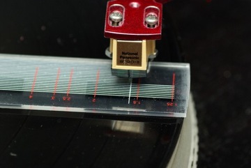 Szablon kalibracji igły gramofonu + waga