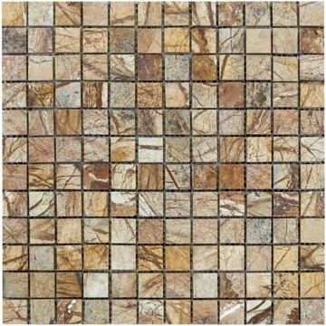 Mozaika Marmurowa Rain Forest Brown 30x30x1 Kamień
