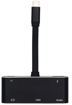 АДАПТЕР USB C HDMI VGA USB 3.0+PD HUB 5in1 MacBook