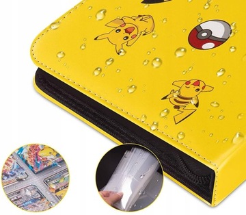 БОЛЬШОЙ АЛЬБОМ НА 400 КАРТ ПОКЕМОНОВ BINDER CLASSROOM XXL PIKACHU EEVEE + БЕСПЛАТНО