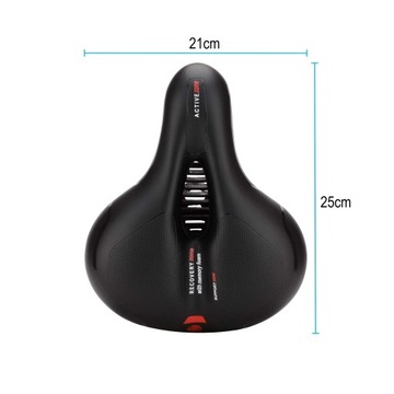 Удобное гибкое дышащее велосипедное седло, амортизирующее + светоотражающее покрытие