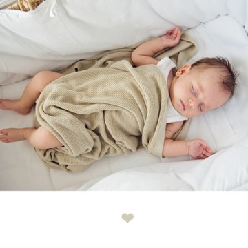 Легкий вязаный плед с шалфеем - LULLALOVE