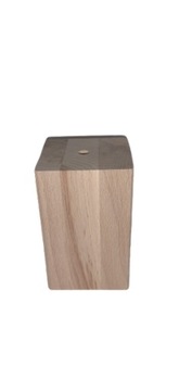 Noga z drewna buk natura SŁUPEK 50x50 h 80 mm