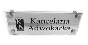 TABLICZKA GABINET STOMATOLOGICZNY 24x8 + DYSTANSE