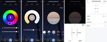 2 умные лампочки Wi-Fi, приложение Tuya GU10, разноцветные