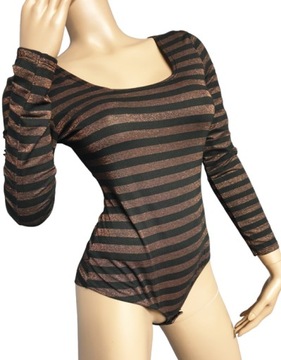 INTIMISSIMI body paseczki nero/bronze L/40