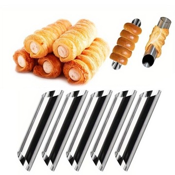 ТРУБОЧНЫЕ ФОРМОВКИ ТУБОЧКИ С КРЕМОМ КАННОЛИ Вафельница 5 шт #15