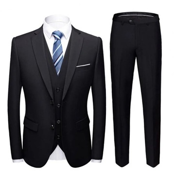 3 Piece Blazer+Vest+Pants Set Blazer Jacket Vest T