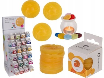 Восковые диски с ароматом мускуса, время горения 10 часов, 6 шт., для каминов, 28 г.