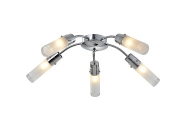 Plafon Lampa Sufitowa CHROM SPLIT 5 PROMOCJA