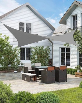 СОЛНЕЧНЫЙ ПАРУС 2Х3М ДЛЯ БАЛКОНА ТЕРРАСЫ САД STRONG GREY 24H