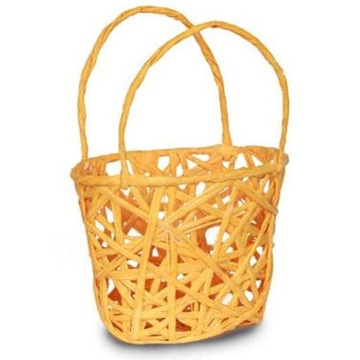 KOSZYCZEK papierowy POMARAŃCZOWY dekor WIELKANOC