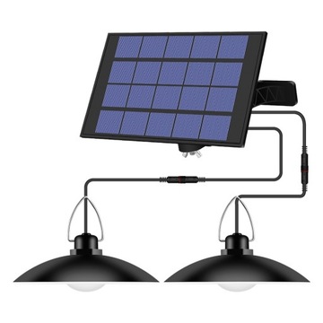 LAMPA SOLARNA+PANEL OŚWIETLENIE ZEWNĘTRZNE CIEPŁO