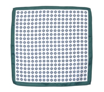 Zeleno-biela obliečka na vankúš Geometrický vzor