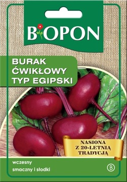 BIOPON Nasiona - BURAK ĆWIKŁOWY Typ Egipski 15g