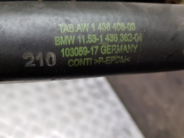 BMW E46 2.0I PŘÍVOD TRUBKA VODY 143636204