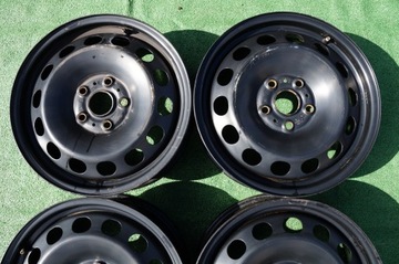 4× DISK OCELOVÝ VOLKSWAGEN OE 5Q0601027Q 6.0" X 16" 5X112 ET 48