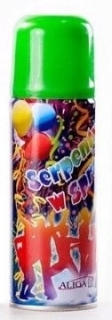 SERPENTYNA Aliga KONFETTI W SPRAYU PARTY URODZINY 250ml ZIELONA