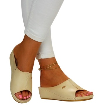 ТАПОЧКИ ЖЕНСКИЕ, ПРОФИЛИРОВАННЫЕ, ПОЛИВСКАЯ КОЖА.