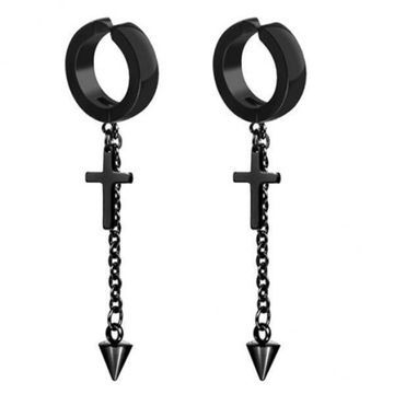 2x2 szt. Punk Rock Style Non Piercing klips d