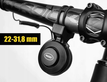 ЗВОНОК ДЛЯ ВЕЛОСИПЕДА, СКУТЕРА, ЭЛЕКТРОННЫЙ ЗВУК, 4 ЗВУКА, БАТАРЕЯ USB