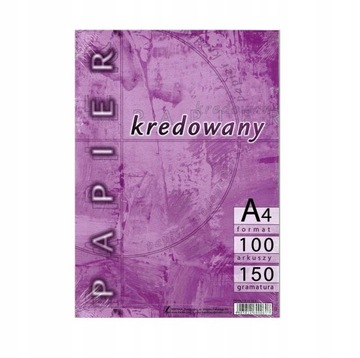 МЕЛОВАЯ БУМАГА А4 ДЛЯ ПРИНТЕРОВ, 100 листов