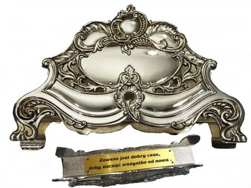 SERWETNIK PLATEROWANY SREBREM STYL EMPIRE PREZENT