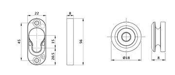 Мебельный соединитель TYPE 1 FLUSH