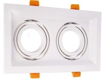 Oprawa halogenowa podwójna biała GU10 LED Nowoczes