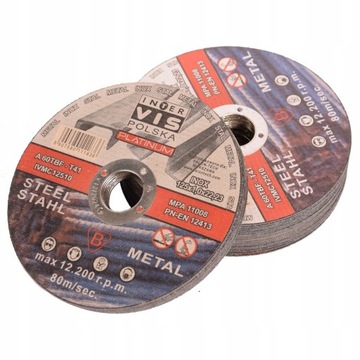 10 szt TARCZE DO CIĘCIA METALU STALI 125x1.0 IV