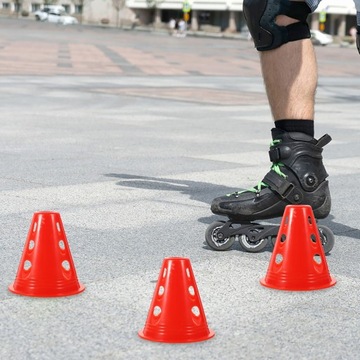 30 ШТ. РАЗМЫТОЧНЫЕ КОЛОДКИ, СКЛАДНЫЕ ПЛАСТИКОВЫЕ ДОРОЖНЫЕ БЛОКИ ДЛЯ РОЛИКОВЫХ КОНЬКОВ SKAT