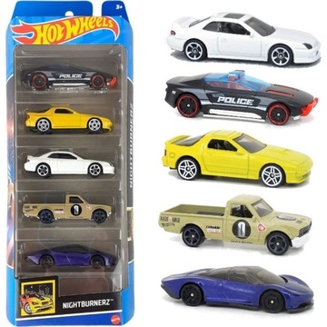 HOT WHEELS ZESTAW AUTEK 5-PAK NIGHTBURNERZ HFV93