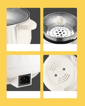 ELEKTRYCZNY SZYBKOWAR MULTICOOKER Z PAROWCEM BIAŁY