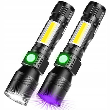 Ładowalna latarka UV USB, pojedyncza