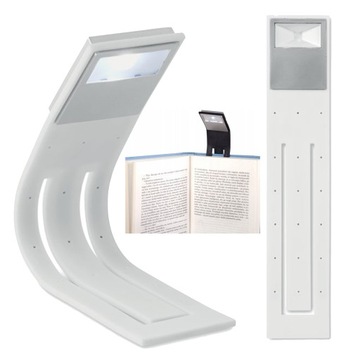 LAMPKA DO CZYTANIA LED Zakładka do książki 2w1 FlexiLight Biała