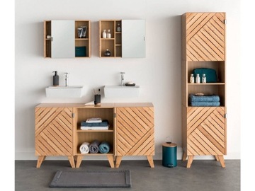 Шкафчик для ванной комнаты Bath Modul цвета натурального бамбука,