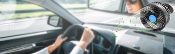АВТОМОБИЛЬНЫЙ ВЕНТИЛЯТОР ОХЛАЖДАЮЩИЙ ВЕНТИЛЯТОР 12 В 360° ДЛЯ АВТОМОБИЛЬНОГО ТИХОГО 6-ДЮЙМОВОГО ВНЕДОРОЖНИКА