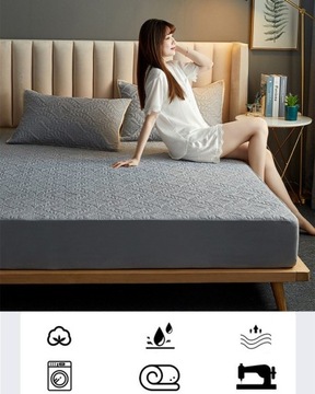 НАМАТРАСНИК СТЕГАНЫЙ ВЕЛОРОВЫЙ ВОДОНЕПРОНИЦАЕМЫЙ ПЛЮШ 160х200х30